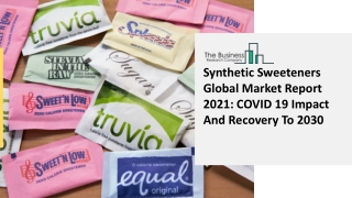 Synthetic Sweeteners Market 2021-2030  | Global Share, Size, Trends, Industry An