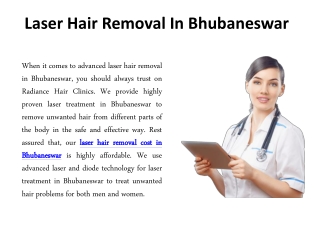 Laser Hair Removal In Bhubaneswar