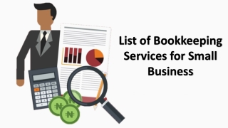 List of Bookkeeping Services for Small Business