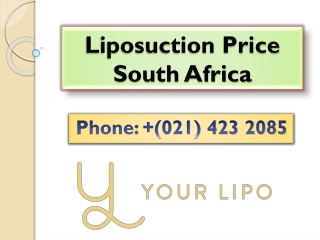 Liposuction Price South Africa