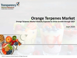 1.Orange Terpenes Market