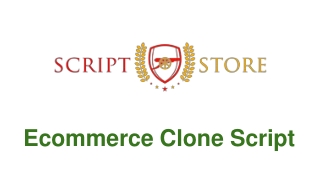 Best Ecommerce Clone Script - Script Store