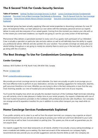 About Concierge Home Care Services