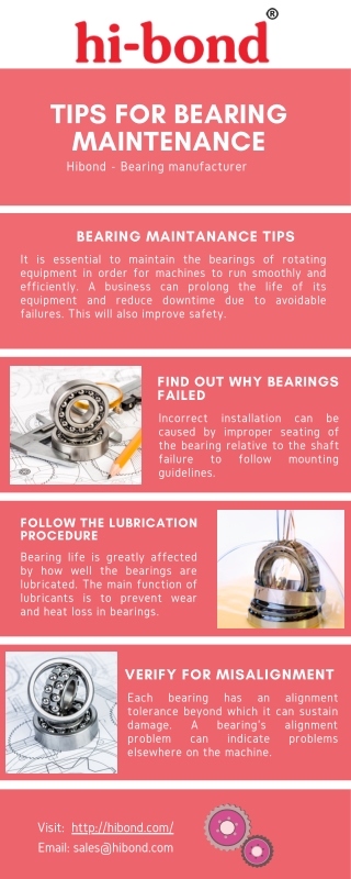 Tips for Bearing Maintenance