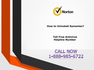 How to uninstall Symantec