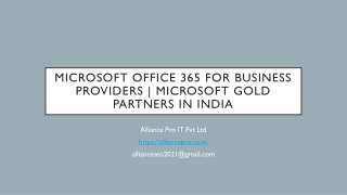 Microsoft office 365 for business providers-Microsoft gold partners in India