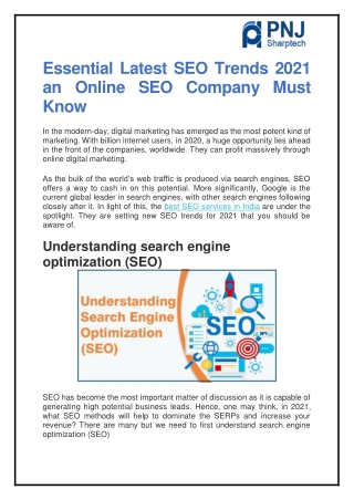 Essential Latest SEO Trends 2021 an Online SEO Company Must Know