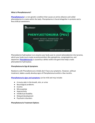 Phenylketonuria Market