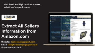 Extract All Sellers Information from Amazon.com