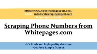 Scraping Phone Numbers from Whitepages.com