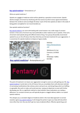 Buy opioid medicine^- fentanylstores.us*