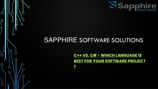 C   Vs. C# - Which Language is best for Your Software Project ?