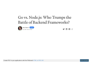 Go vs. Node.js: Who Trumps the Battle of Backend Frameworks?