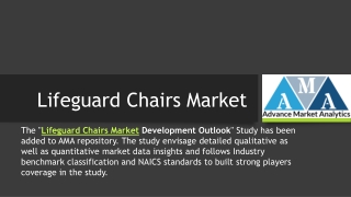 Lifeguard Chairs Market – Industry Trends and Forecast to 2027