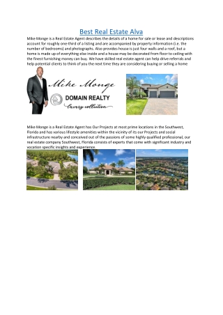 Best Real Estate Alva