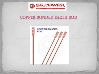 The Copper Bonded Earth Rod – SG Earthing Electrode