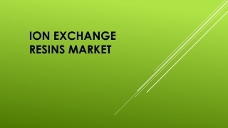 Ion Exchange Resins Market