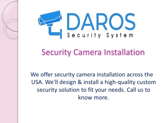 Security Camera Installation