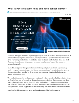 PD-1 resistant head and neck cancern Market