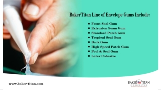 Best School Glues Manufacturer and Adhesives Supplier - Baker Titan