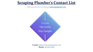 Scraping Plumbers Contact List