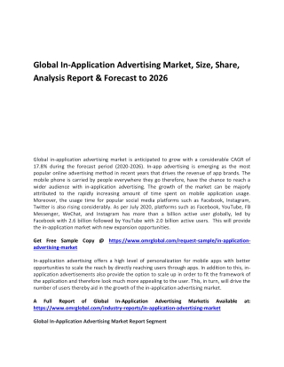 Global In-Application Advertising Market OMR