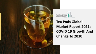 Tea Pods Market Insights, Application Scope And Rapid Growth