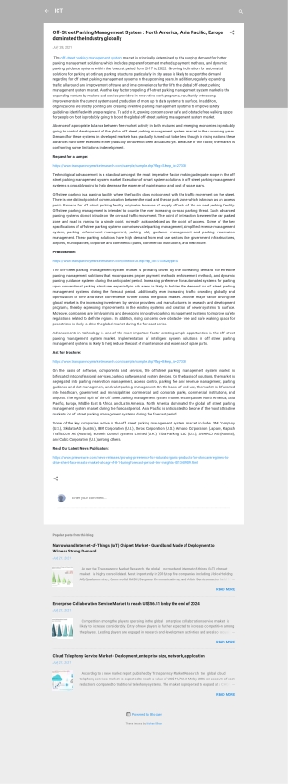 Off-Street Parking Management System Market Size, Share, Growth, Trends Forecast