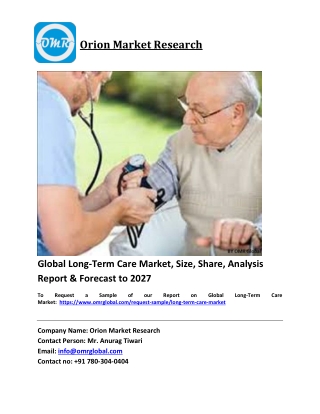 Global Long-Term Care Market Trends, Size, Competitive Analysis and Forecast 202