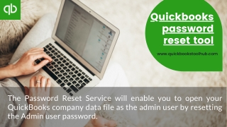 Quickbooks password reset tool