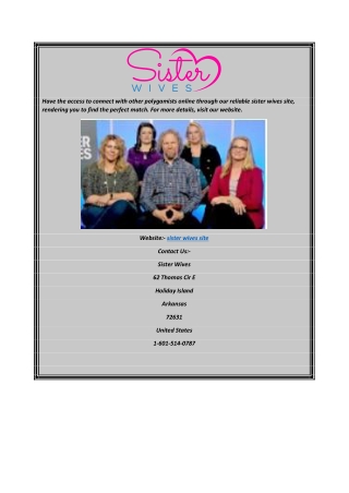 Sister wives site  Sisterwives.com