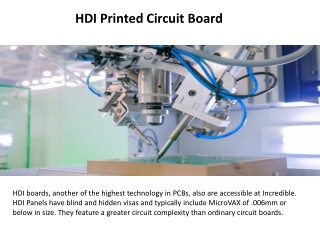 HDI Printed Circuit Board