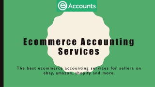 Ecommerce accounting services Online accountant uk