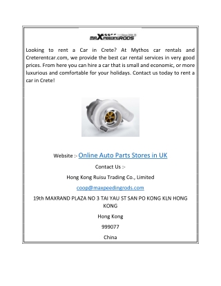 Online Auto Parts Stores in UK Maxpeedingrods.co.uk