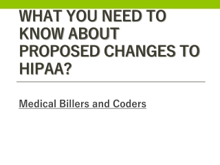 What You Need to Know About Proposed Changes