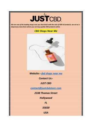 CBD Shops Near Me