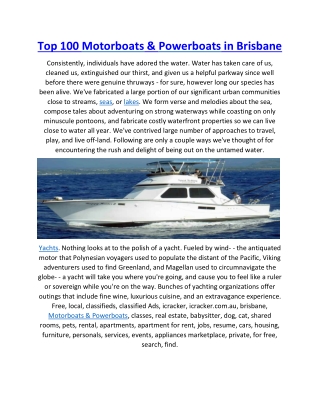 Top 100 Motorboats  Powerboats in brisbane 27pdf-converted