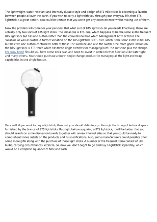 The Most Influential People in the bts lightstick Industry