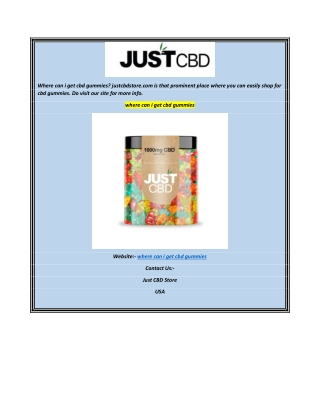 where can i get cbd gummies