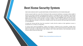 Best Home Security System