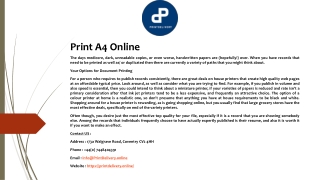 Print A4 Online