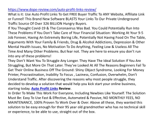 Auto Profit Links Review