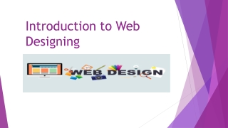 Introduction to Web Designing