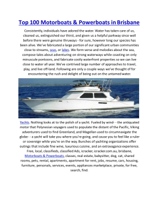 Top 100 Motorboats  Powerboats in brisbane 27pdf-converted-converted