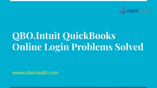 QBO.Intuit QuickBooks Online Login Problems Solved