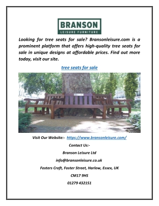 Tree Seats for Sale | Bransonleisure.com