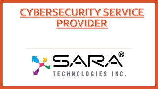 Cybersecurity Service Provider