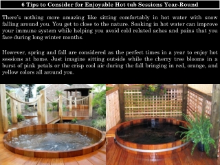 Benefits of Round Hot Tubs - Northern Lights Cedar Tubs