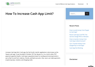 How To Increase Cash App Limit? - Here Is the Information In Detail
