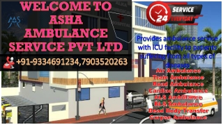Confirm Road Ambulance Service with full medical responsibility |ASHA